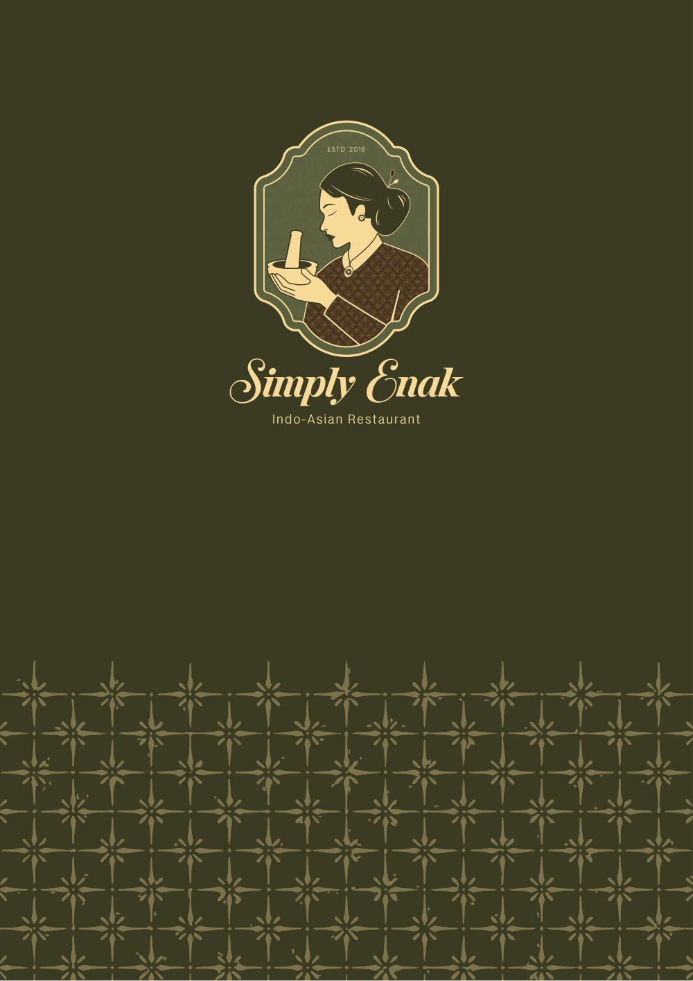 Simply Enak menu page 1