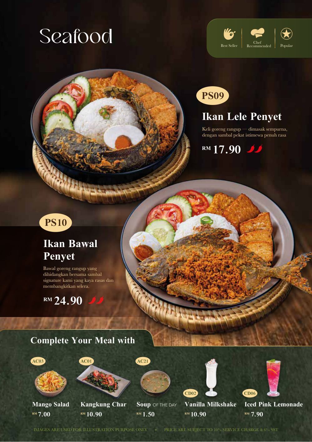 Simply Enak menu page 5